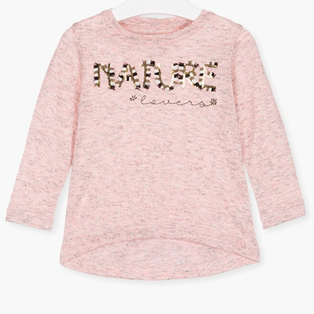 Nature Lovers Pink Long Sleeve Tee